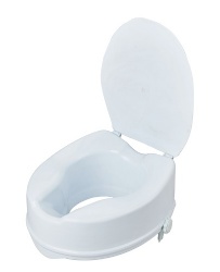 Raised Toilet Seat with Lid