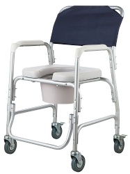 Wheeled Commode Chair