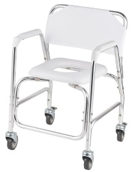 Wheeled Commode Chair