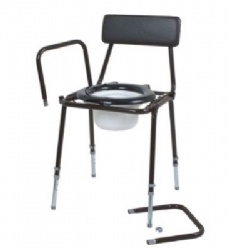 Stacking Commode Detachable Arms