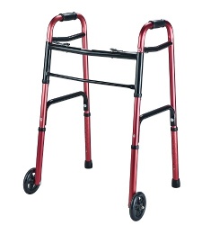Two-Button Folding Walker with 5