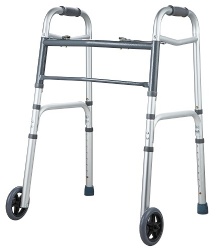 Two-Button Folding Walker with 5